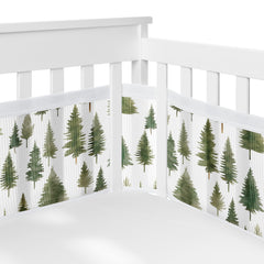 Sweet Jojo Designs long panel mesh liner offering breathable airflow around the crib