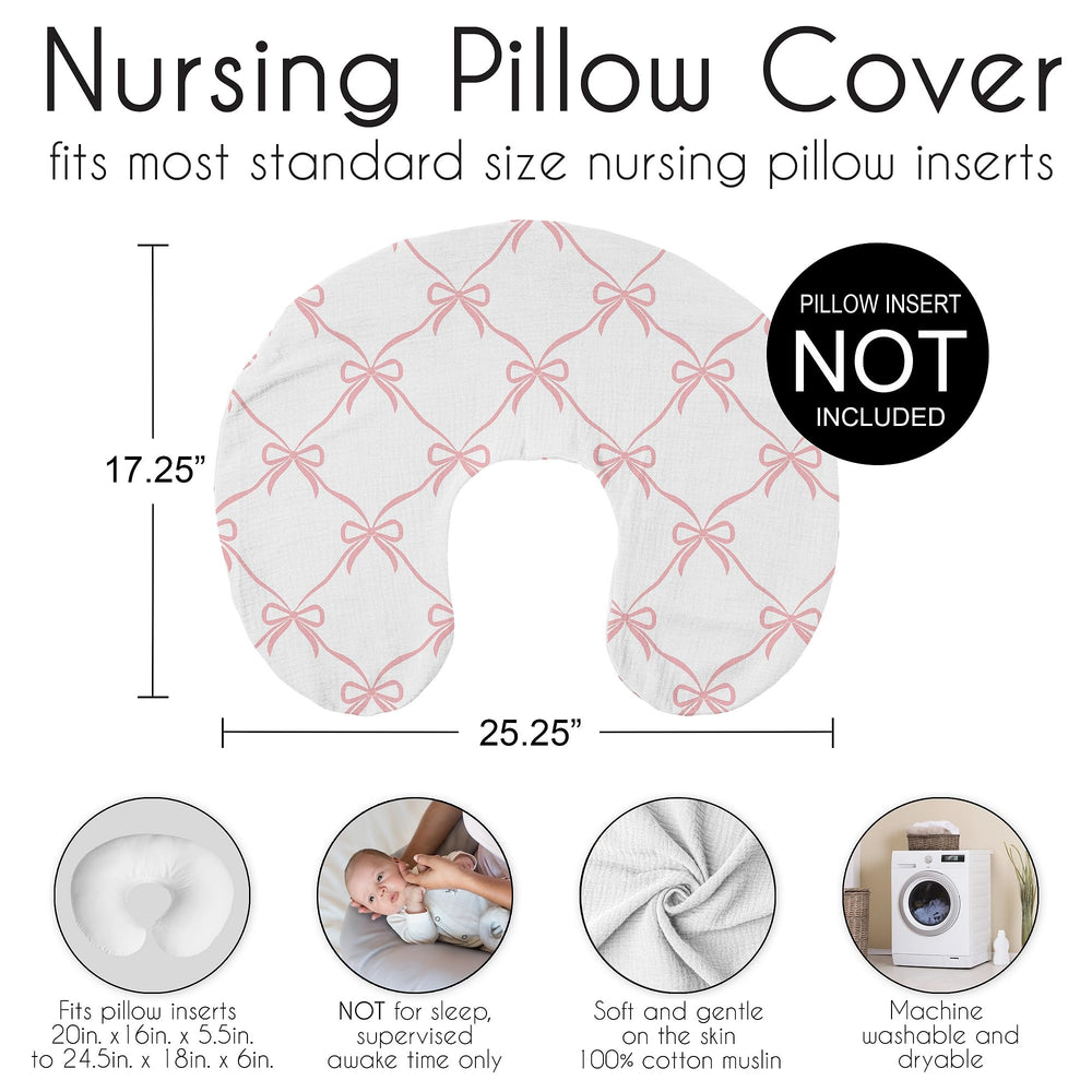 Sweet Jojo Designs pillow cover shown as machine washable for easy cleanup