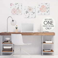 Sweet Jojo Designs memo board ribbon detail for stylish photo display