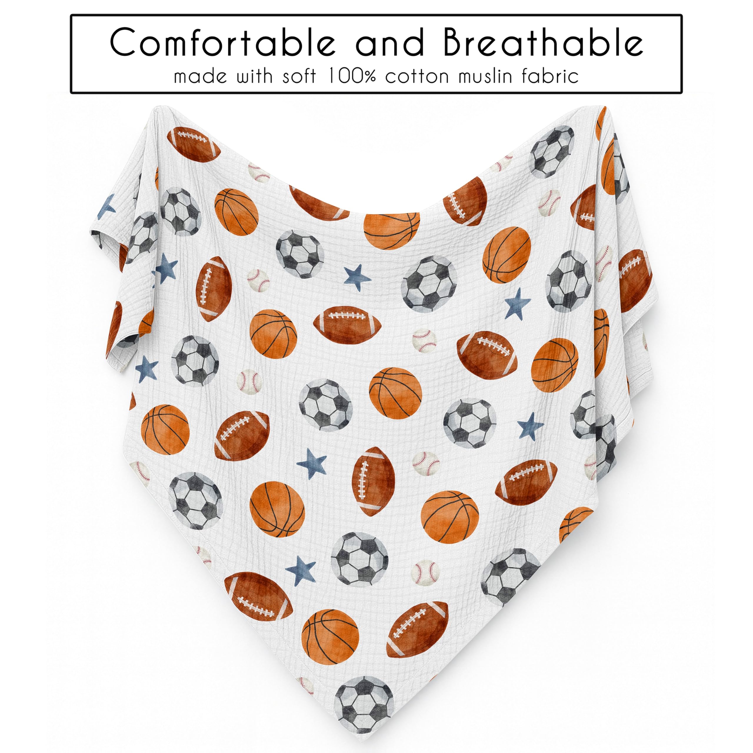 Sweet Jojo Designs swaddle in watercolor palette complements nursery style while gentle on skin