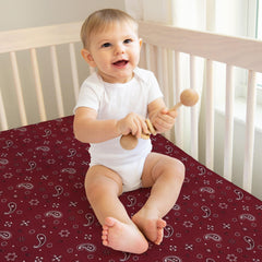 Sweet Jojo Designs neutral tan illustrations crib sheet blends with any nursery