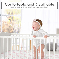 Sweet Jojo Designs pack-and-play-sheet-soft-fabric, easy care for busy parents.