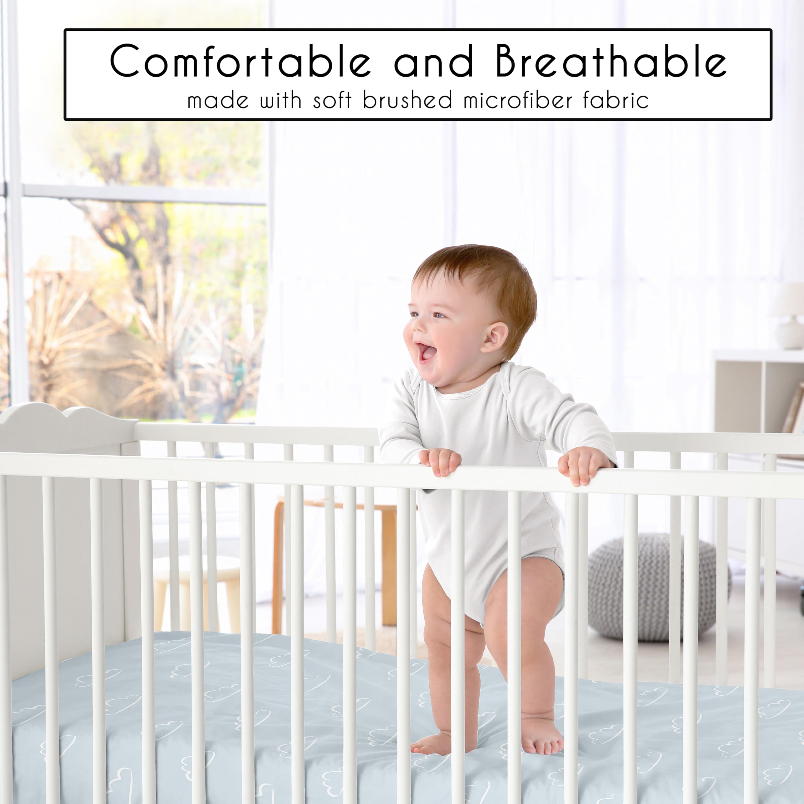 Sweet Jojo Designs reversible blanket with airplane and cloud prints