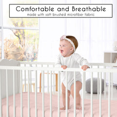Sweet Jojo Designs soft brushed microfiber crib sheet for a gentle touch.