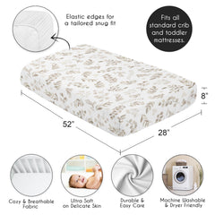Sweet Jojo Designs brushed microfiber fabric feels gentle on baby’s skin