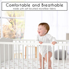 Sweet Jojo Designs soft brushed microfiber sheet for gentle touch