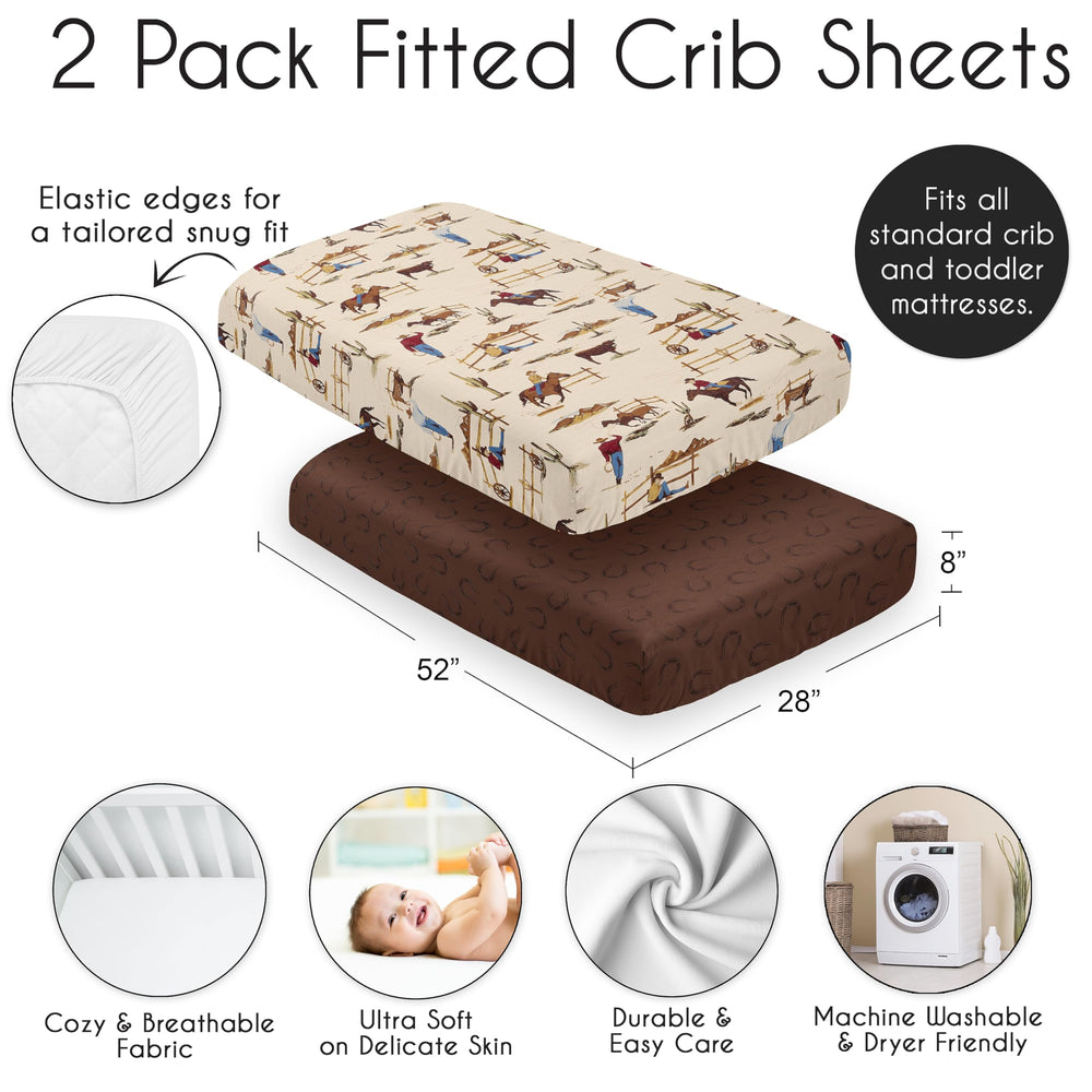 Sweet Jojo Designs soft microfiber crib sheet that's easy to wash.