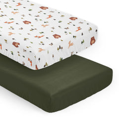 Sweet Jojo Designs solid green crib sheet for a snug, safe fit on standard cribs
