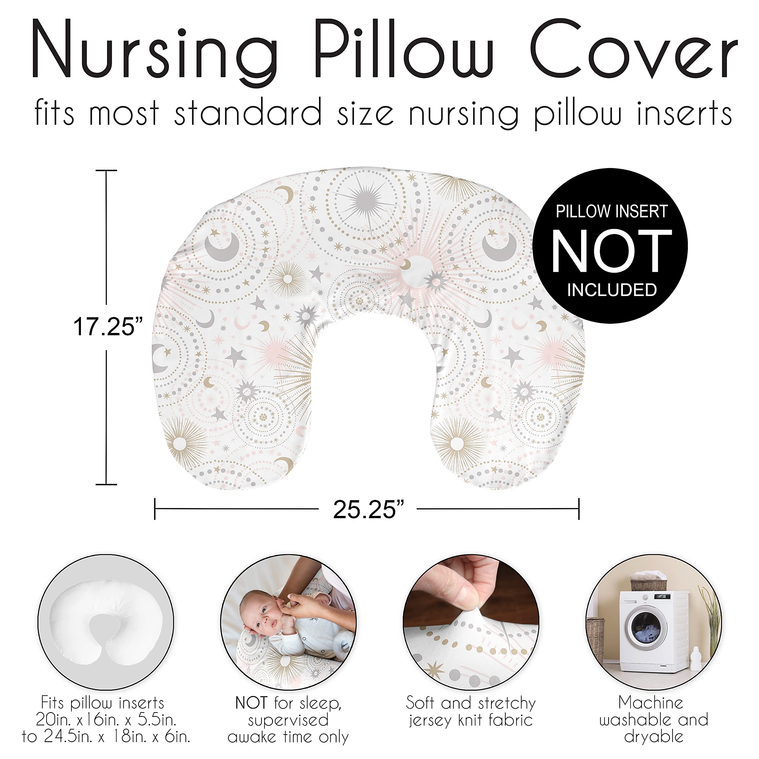 Easy-care feature: machine washable Sweet Jojo Designs pillow cover