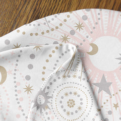 Close-up of soft jersey-knit texture on Sweet Jojo Designs nursing cover