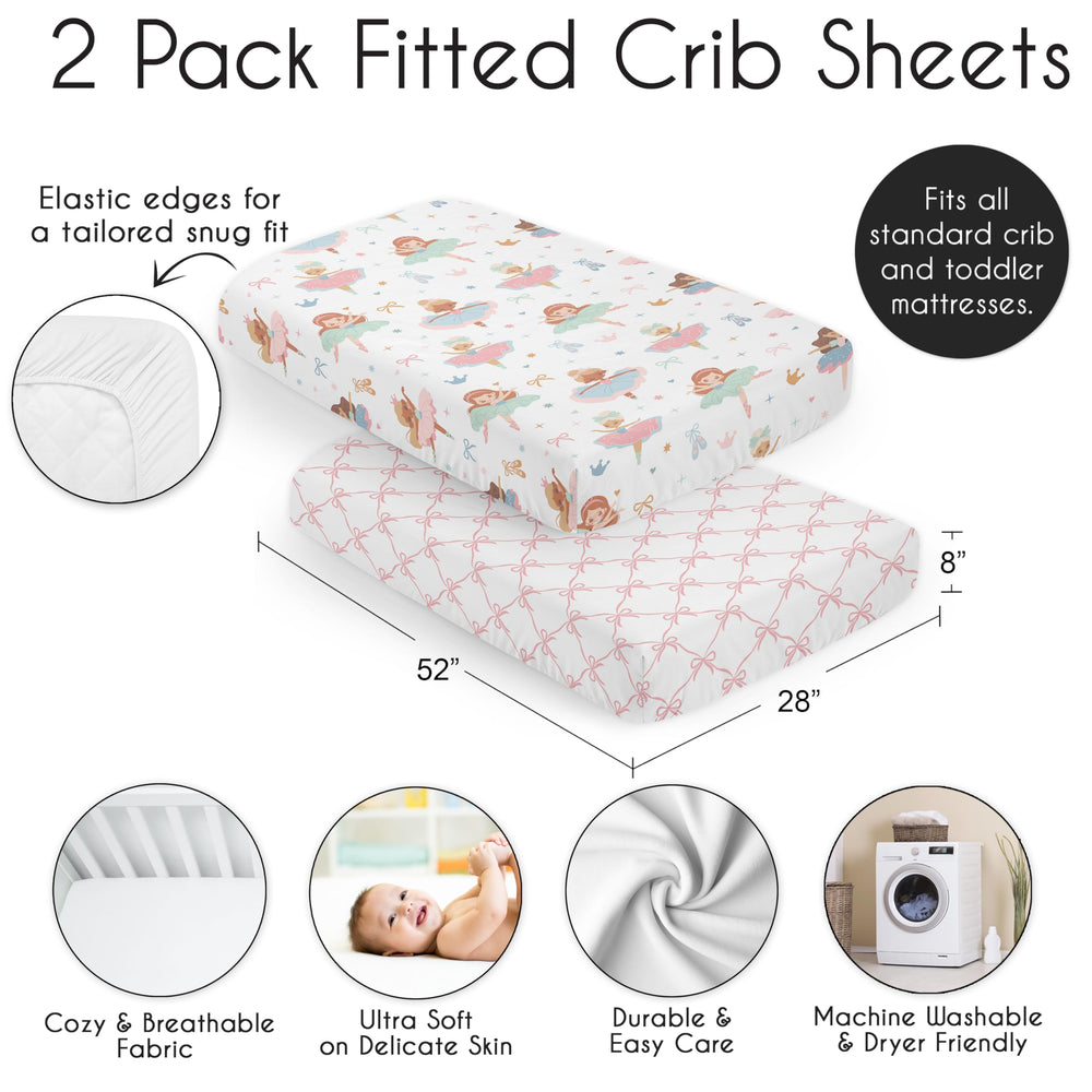 Sweet Jojo Designs stars pattern crib sheet creates a cozy, dreamy nursery vibe.