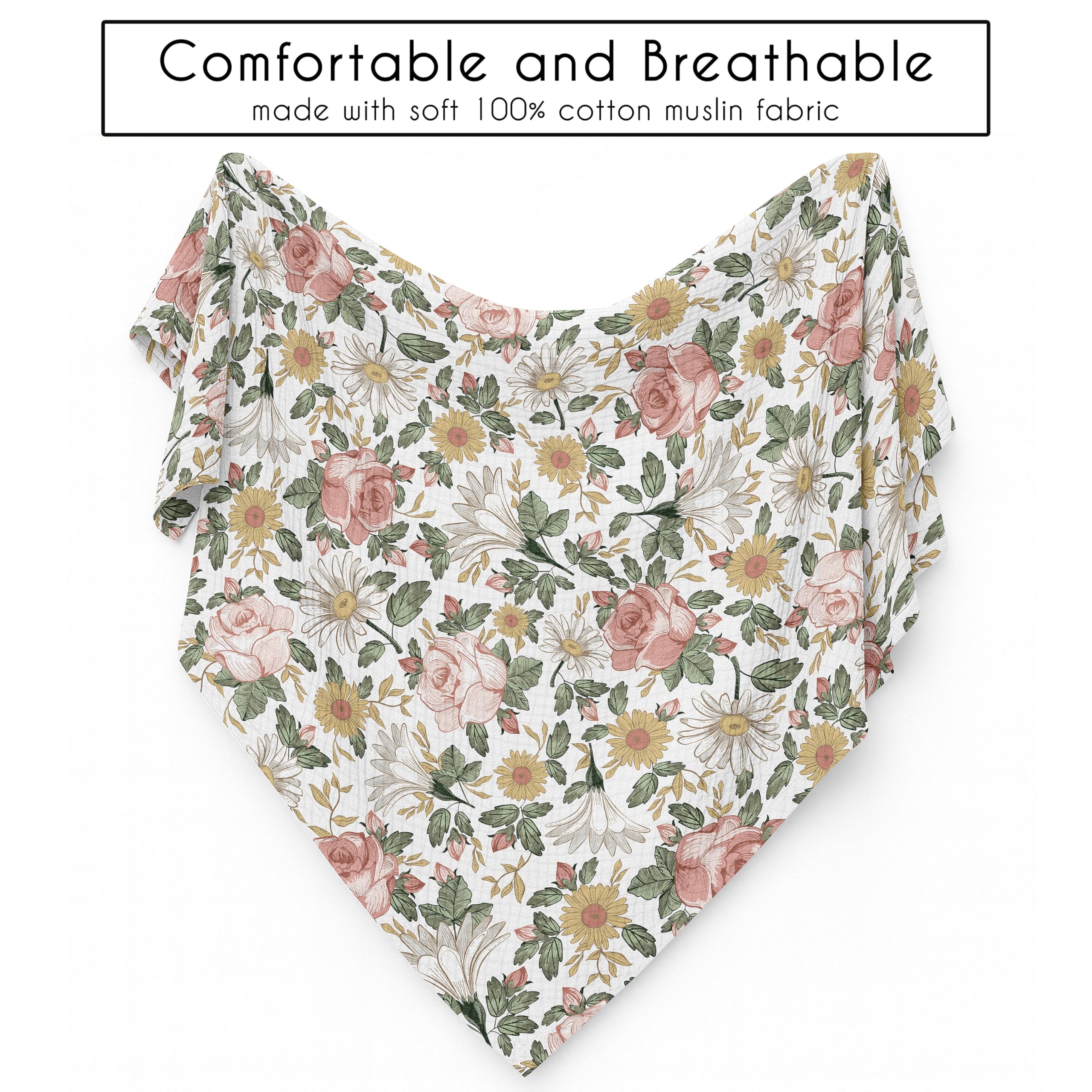 Travel-ready lightweight blanket from Sweet Jojo Designs for stroller or car trips.