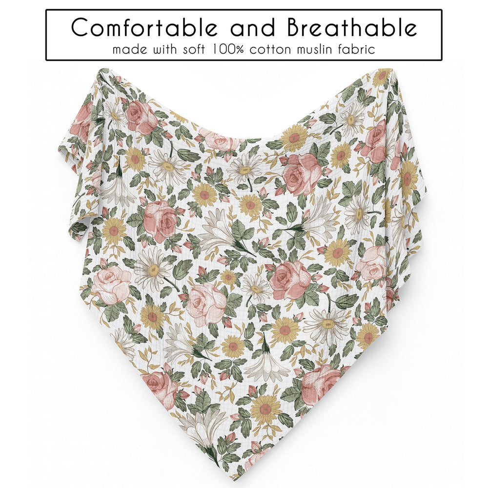 Travel-ready lightweight blanket from Sweet Jojo Designs for stroller or car trips.