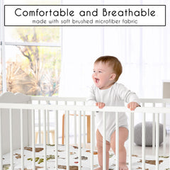 Sweet Jojo Designs baby sheet designed in the USA for comfort and practicality