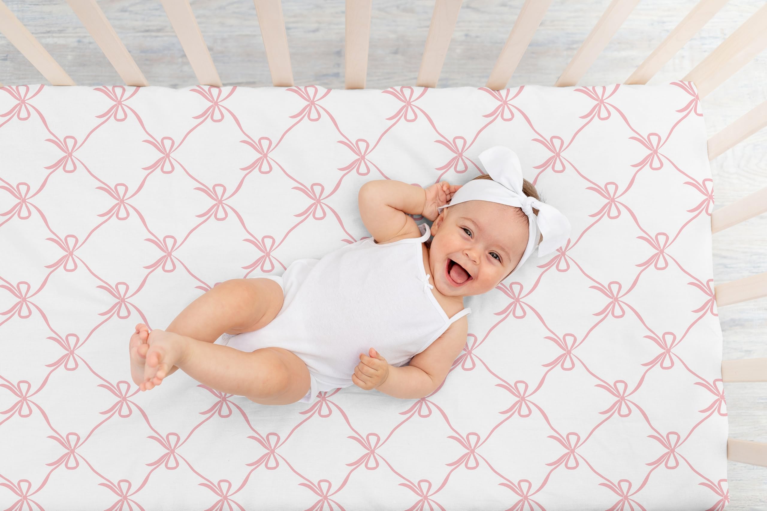 Sweet Jojo Designs USA-designed baby sheet; gift-ready for showers and registries