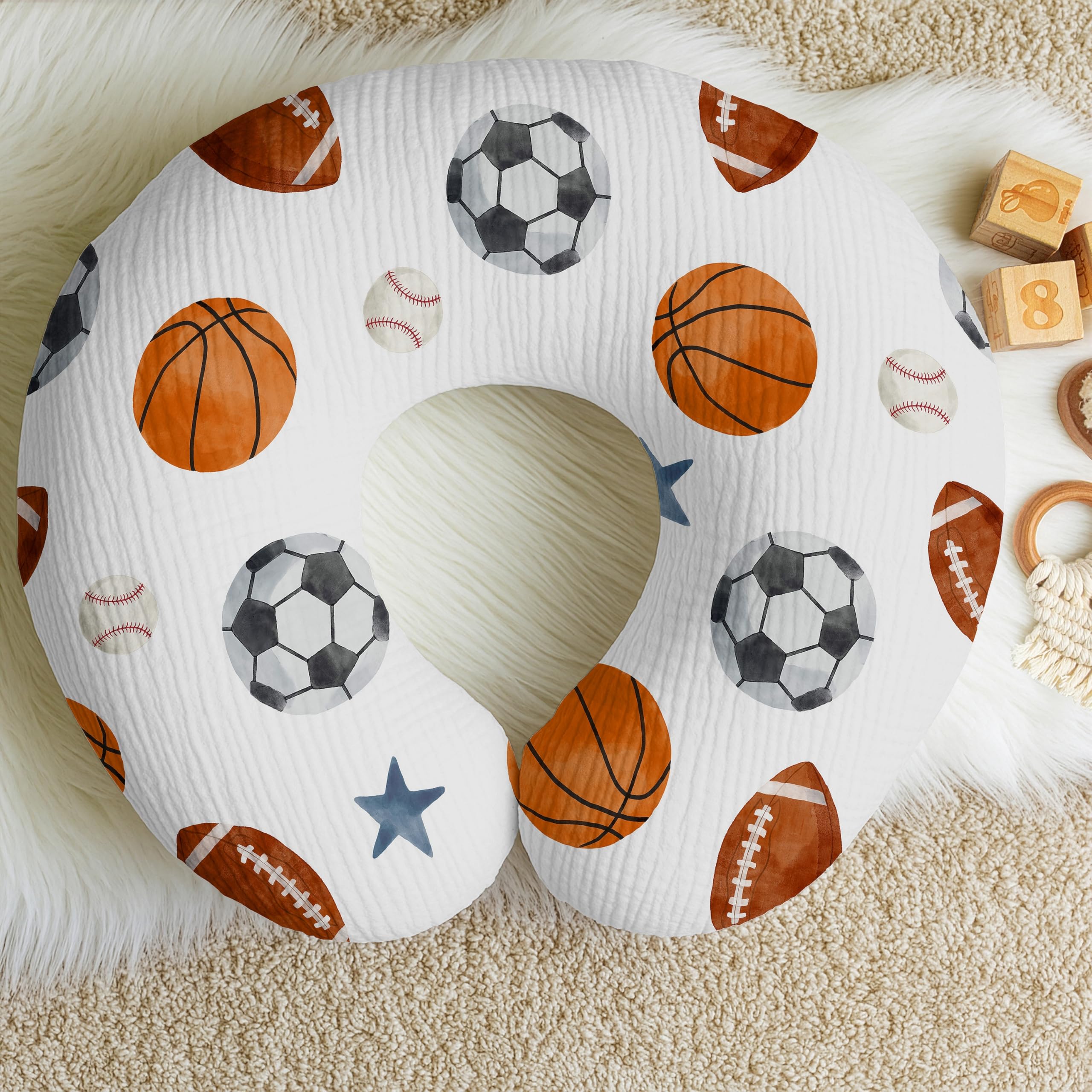 Fits most standard moon nursing pillows for easy replacement.