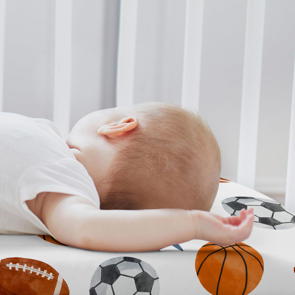 Sweet Jojo Designs USA-made baby sheets deliver durable microfiber comfort for everyday use.