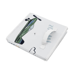Sweet Jojo Designs airplane-themed storage cubes pair with bedding for coordinated nursery or kids’ rooms.