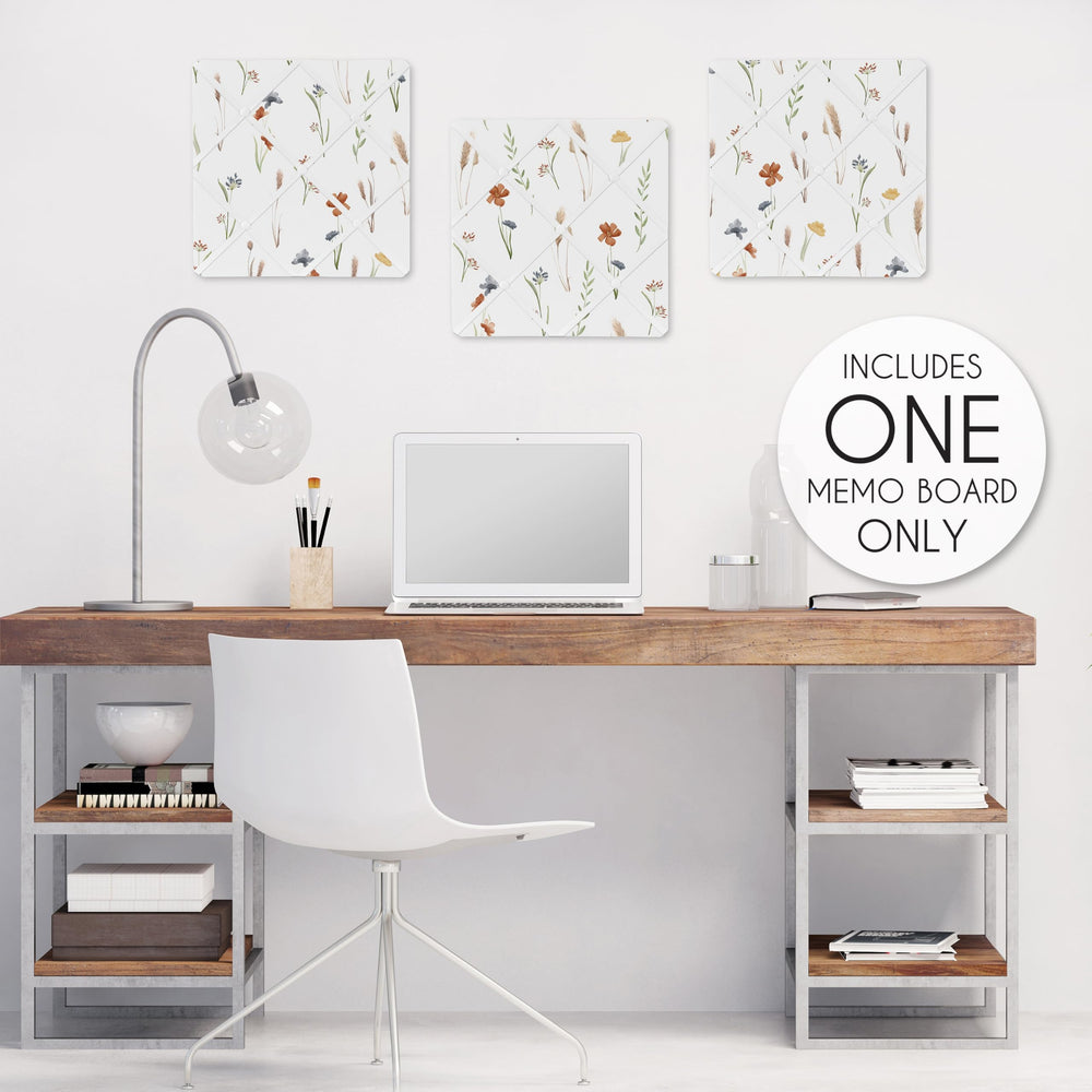 Sweet Jojo Designs watercolor floral garden memo board for photos and notes