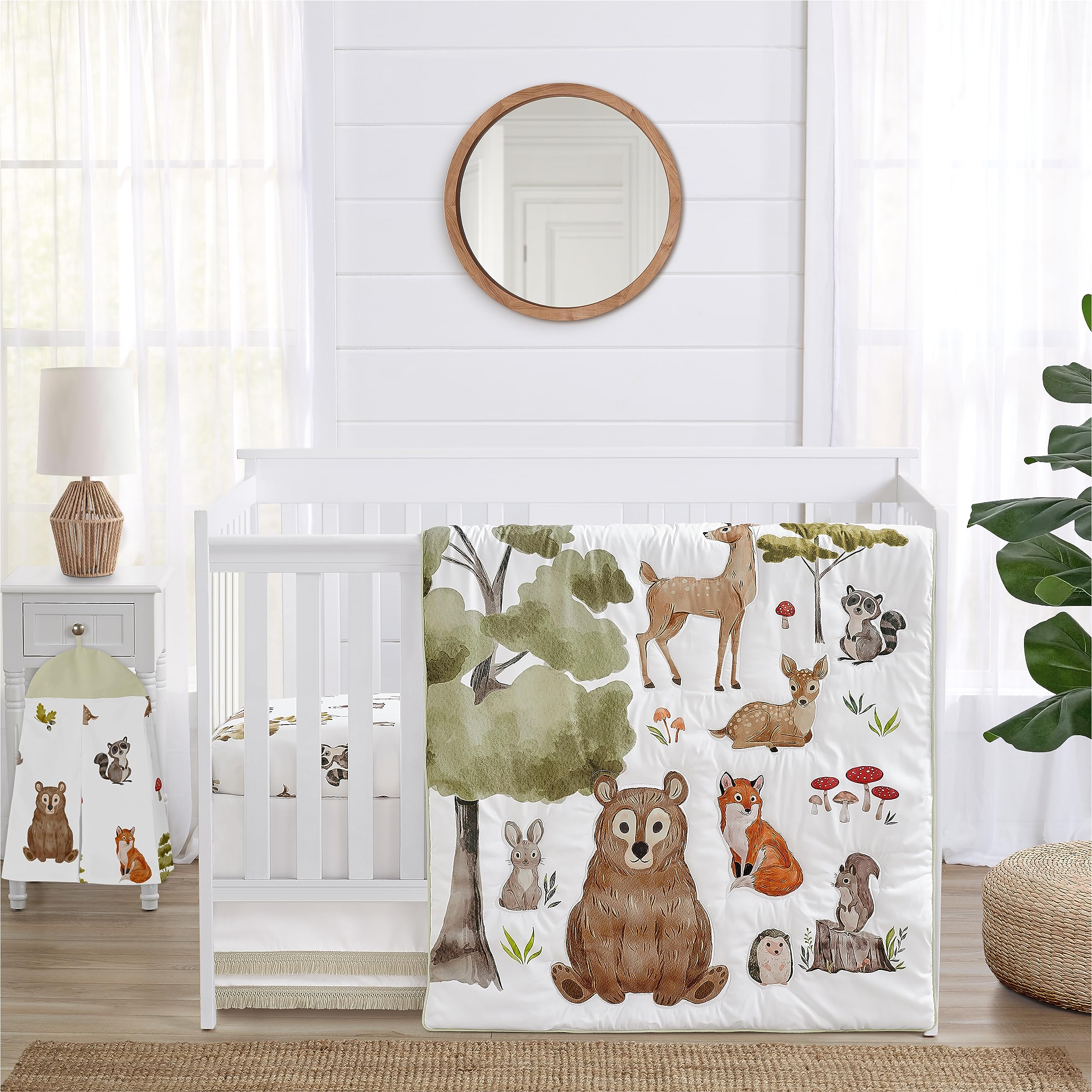 Sweet Jojo Designs woodland animals blanket for nursery warmth and texture