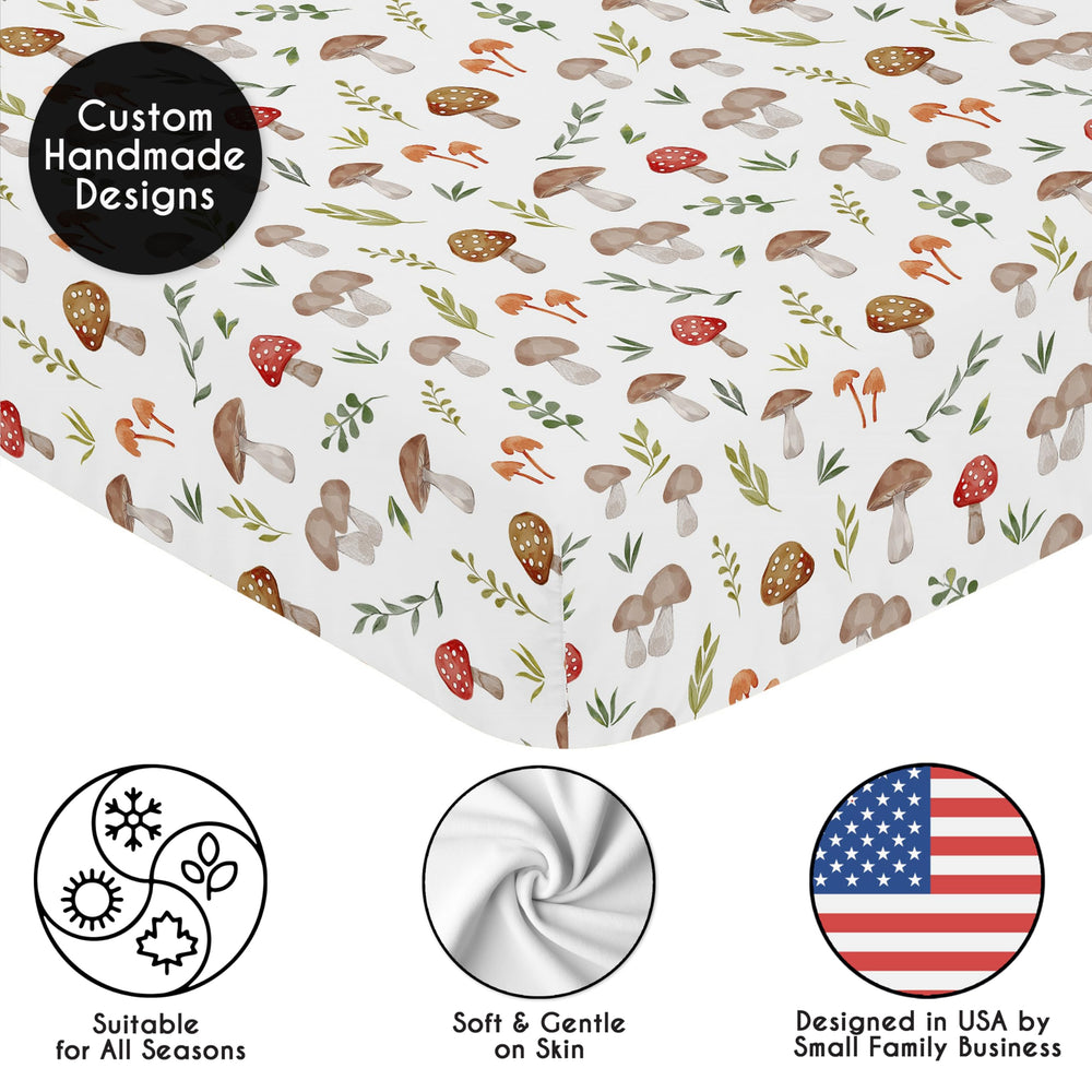 Sweet Jojo Designs woodland theme coordinates easily with other nursery decor