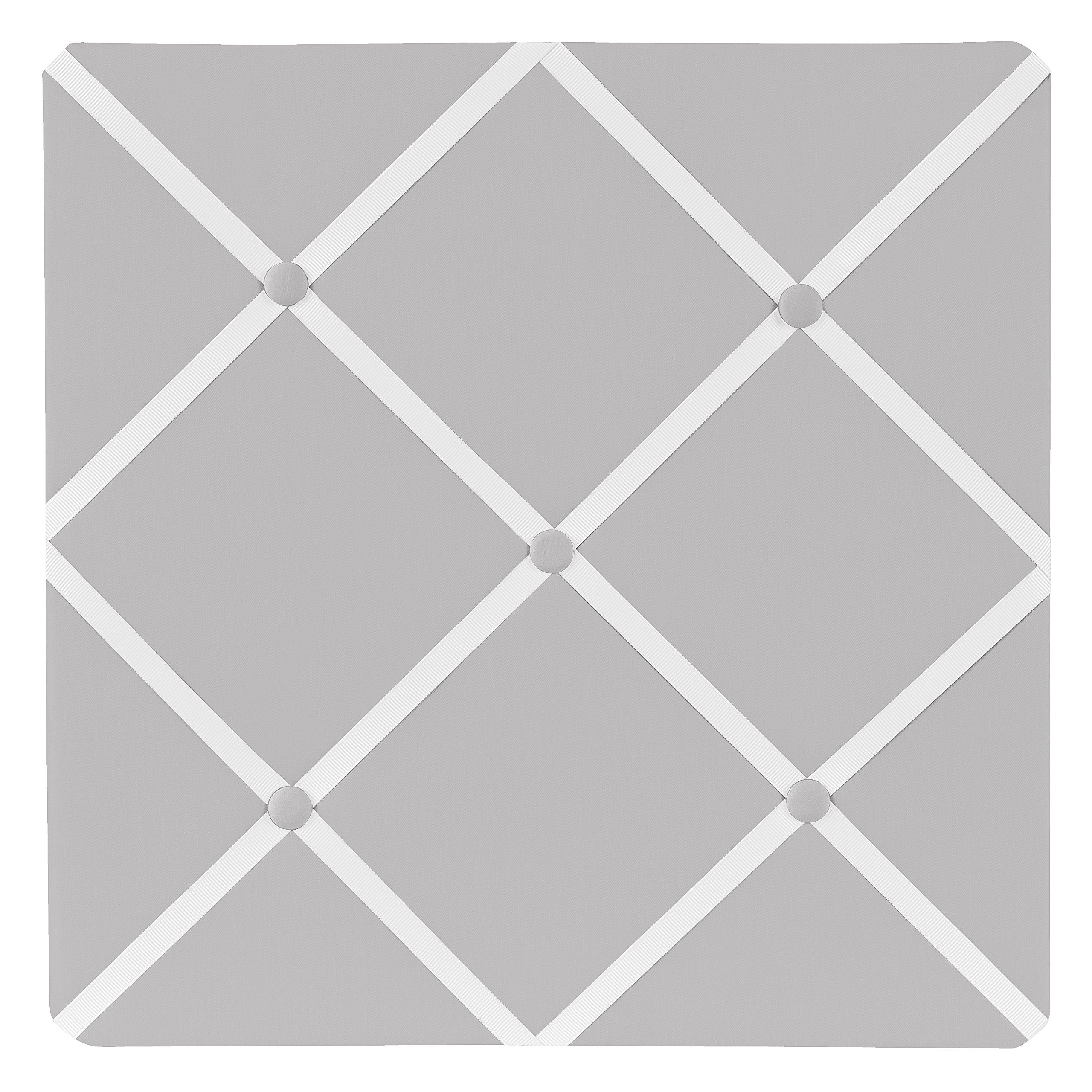 Sweet Jojo solid-grey memory board front with ribbon detail for photo display.
