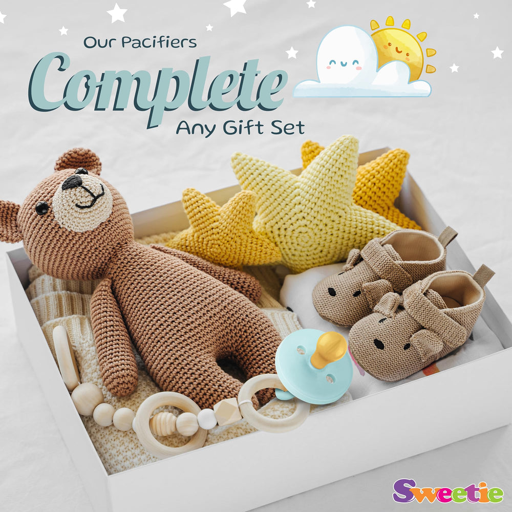 Sweetie 6-12 month natural rubber pacifier for everyday use