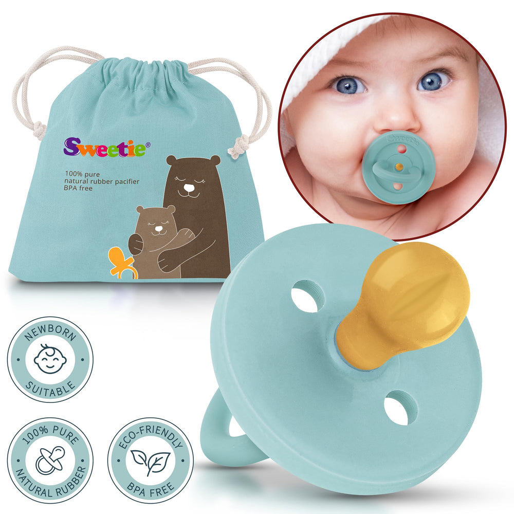 Sweetie eco-friendly natural rubber pacifier for daily use