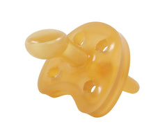 Sweetie natural rubber pacifier nipple shown for soothing baby feeding moments.