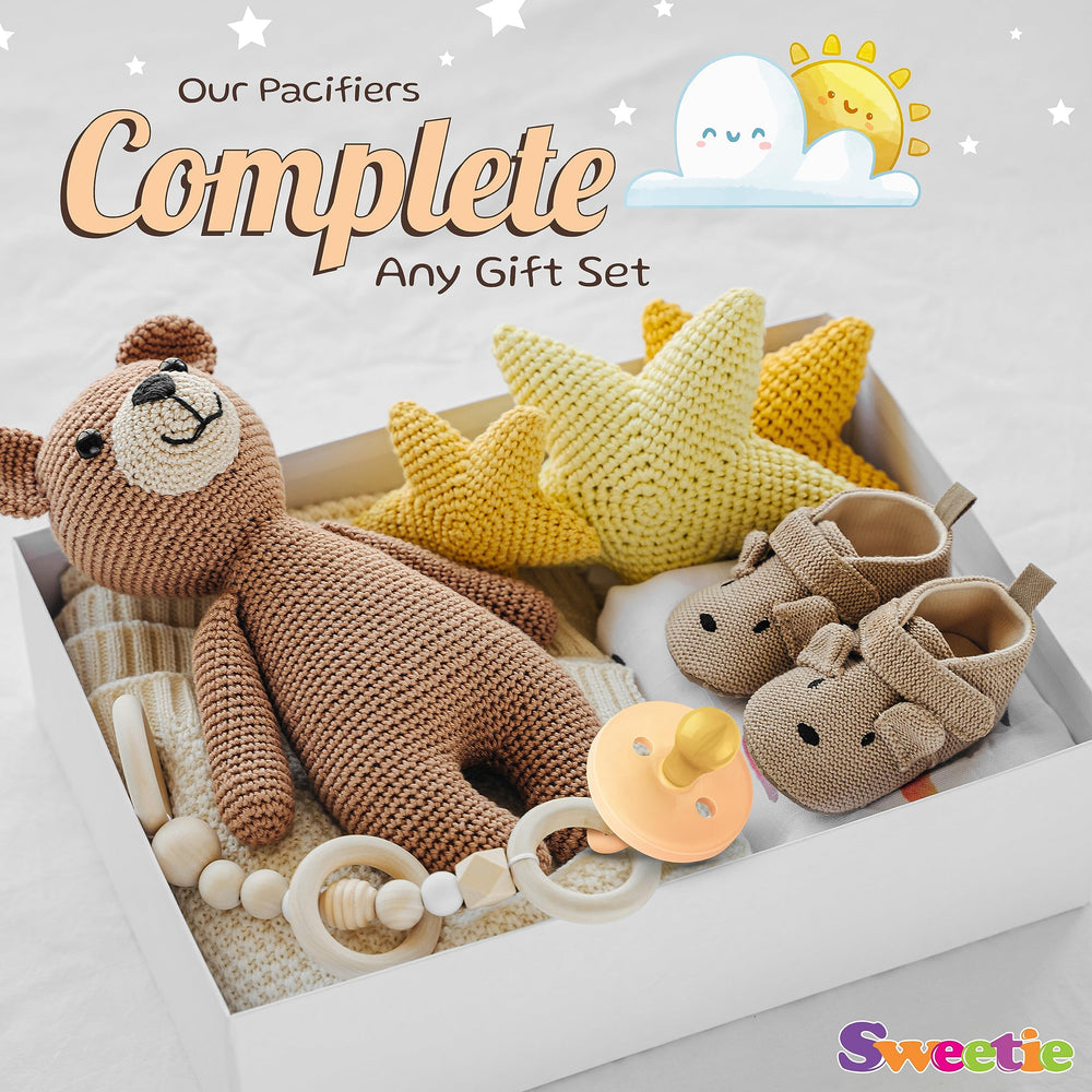 Sweetie Pacifier adhering to EN1400 standard ensures safety for everyday baby care.