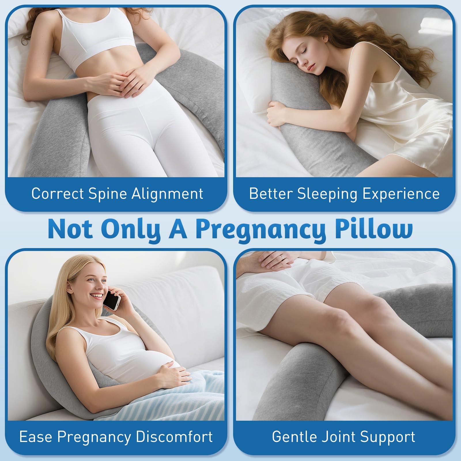 SweetSlubr pillow suitable for expectant moms and family use.
