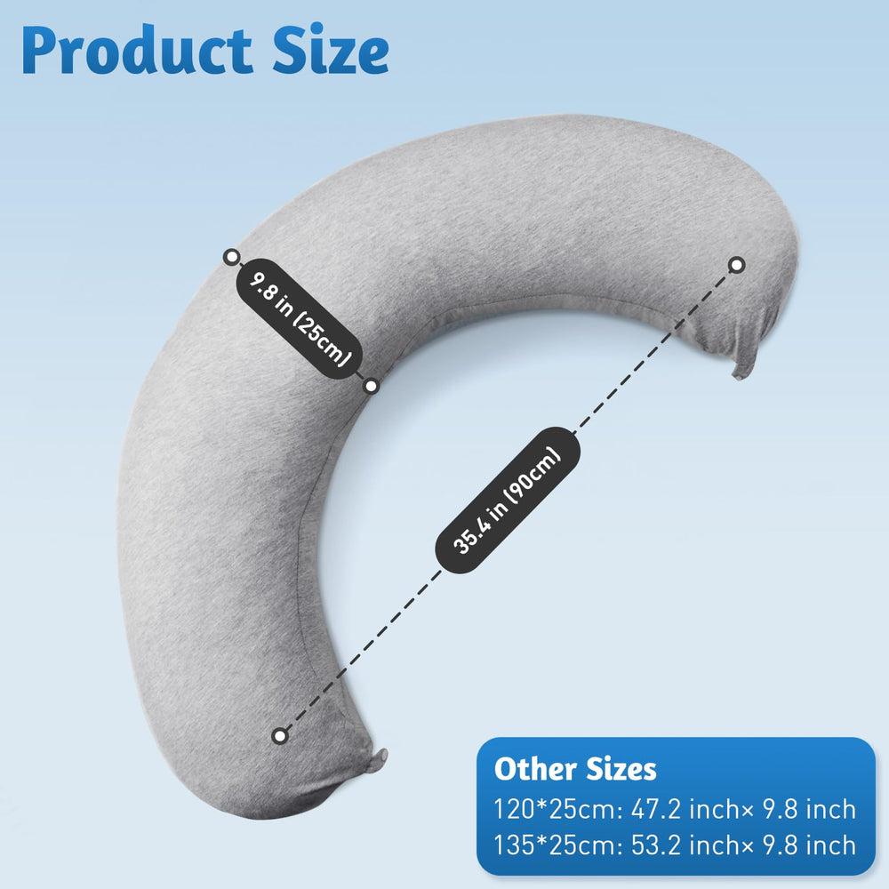 SweetSlubr memory foam body pillow contours to you for full-body comfort.