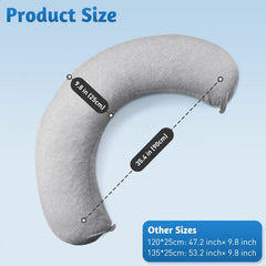 SweetSlubr memory foam body pillow contours to you for full-body comfort.