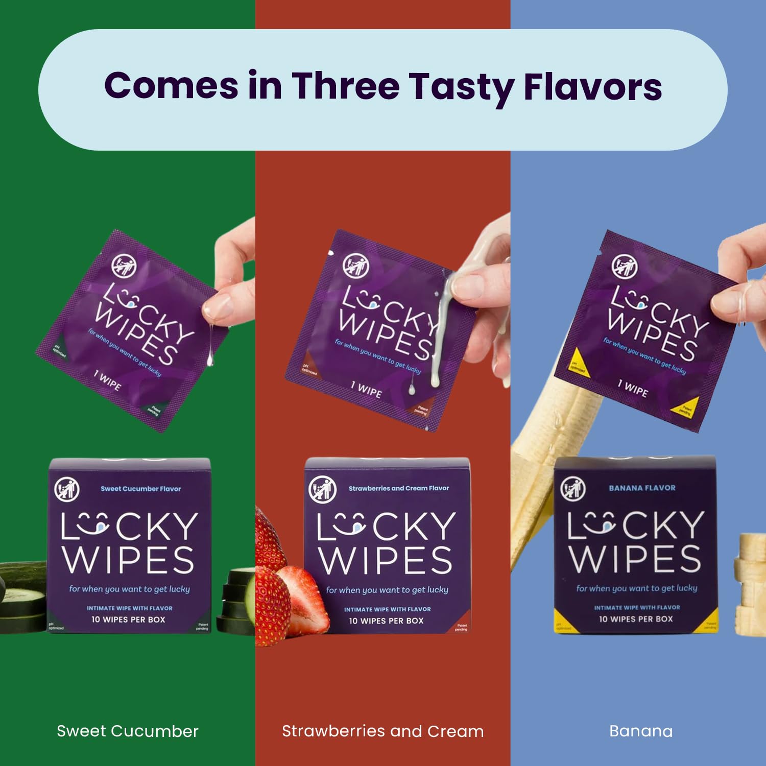 Sweetums Lucky Wipes for men provide a fresh feel during daily activities.