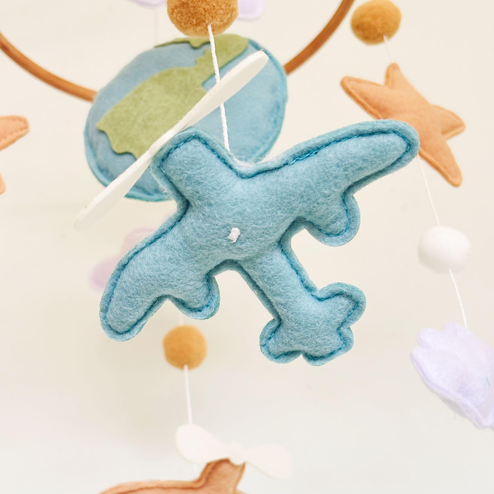 Sweety Baby airplane mobile keepsake invites imagination for early playtime