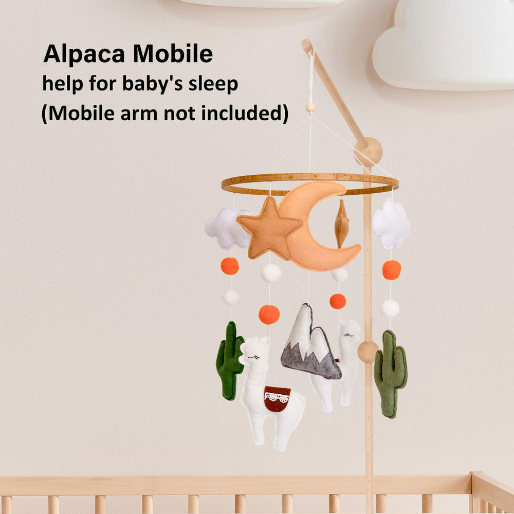 Sweety Baby clouds and stars desert mobile adds calming nursery decor