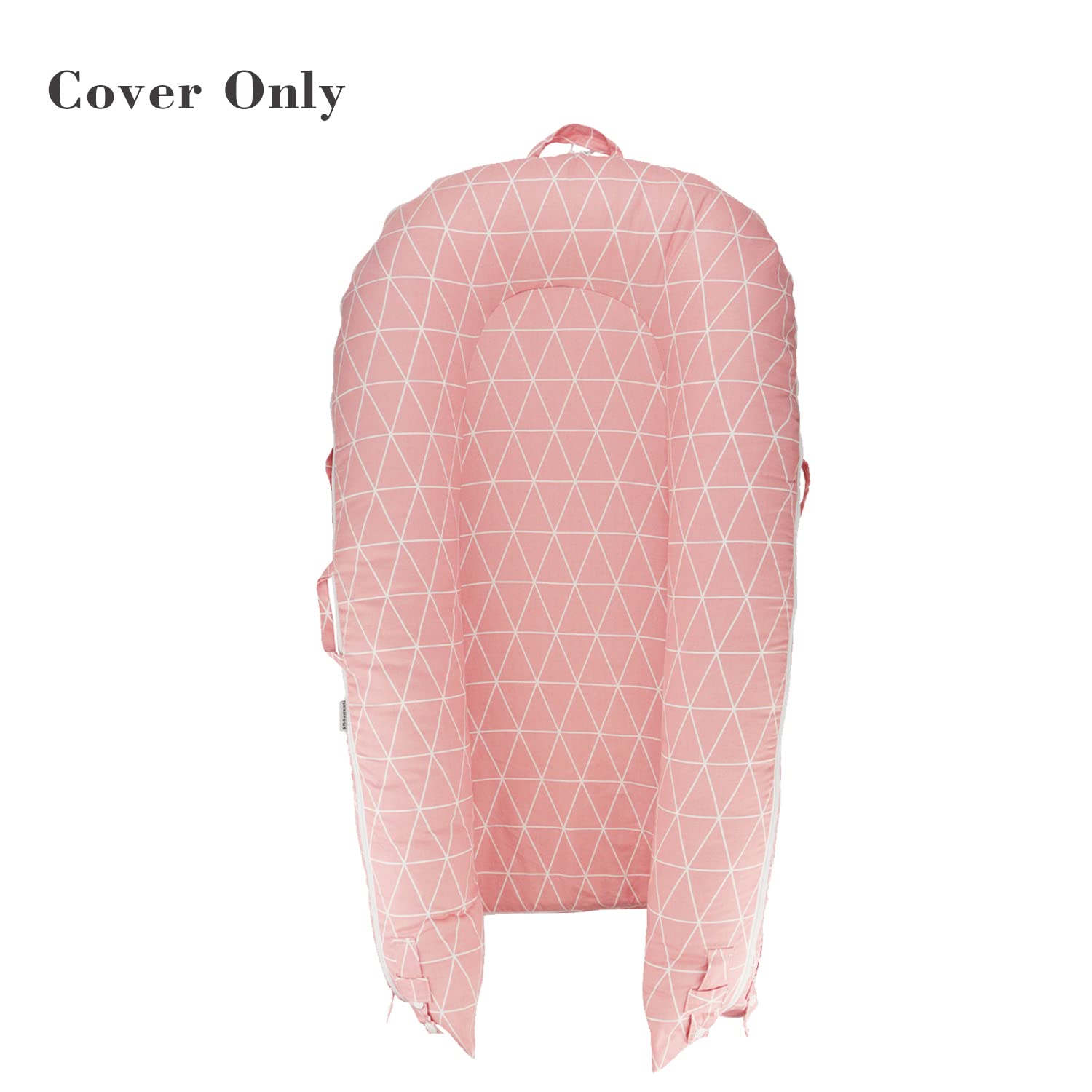 Gift-ready Sweety Baby newborn lounger cover in pink for new parents