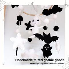 Sweety Baby gothic nursery mobile adds warm, minimalist charm