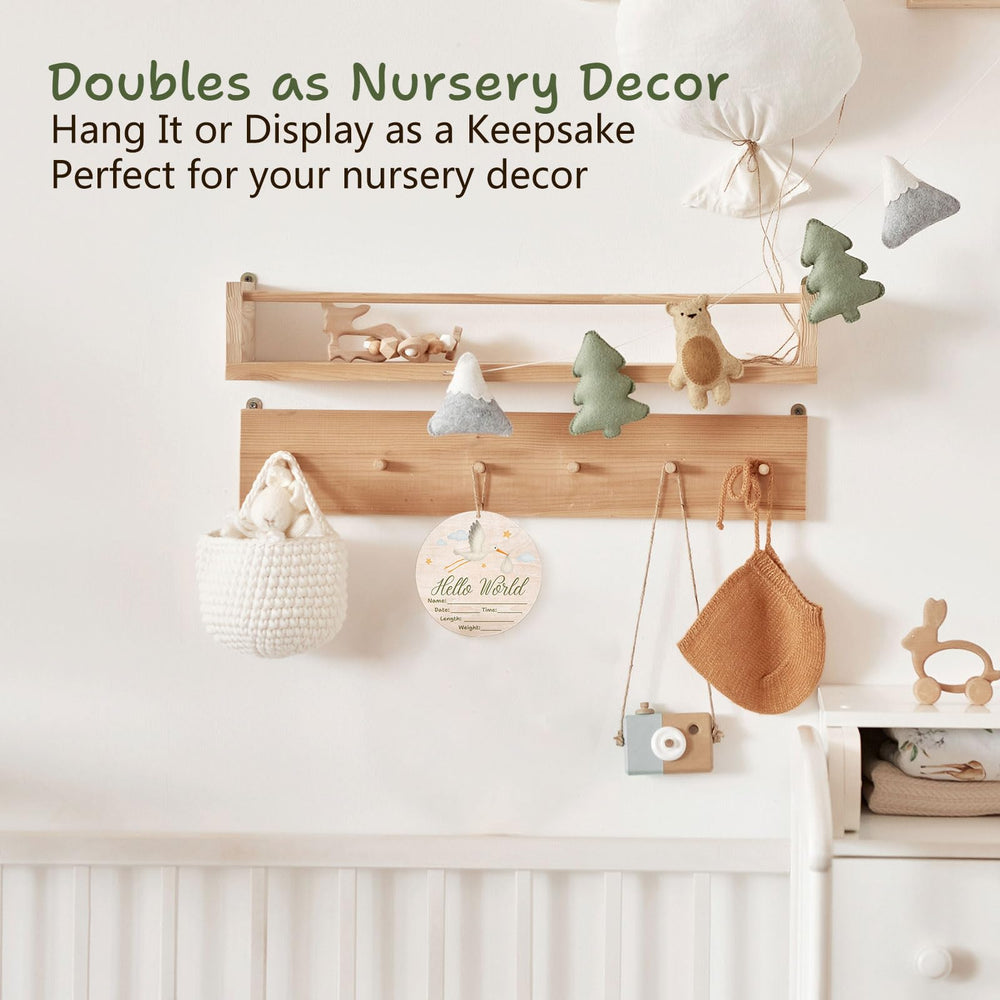 Sweety Baby jute string allows simple hanging display.