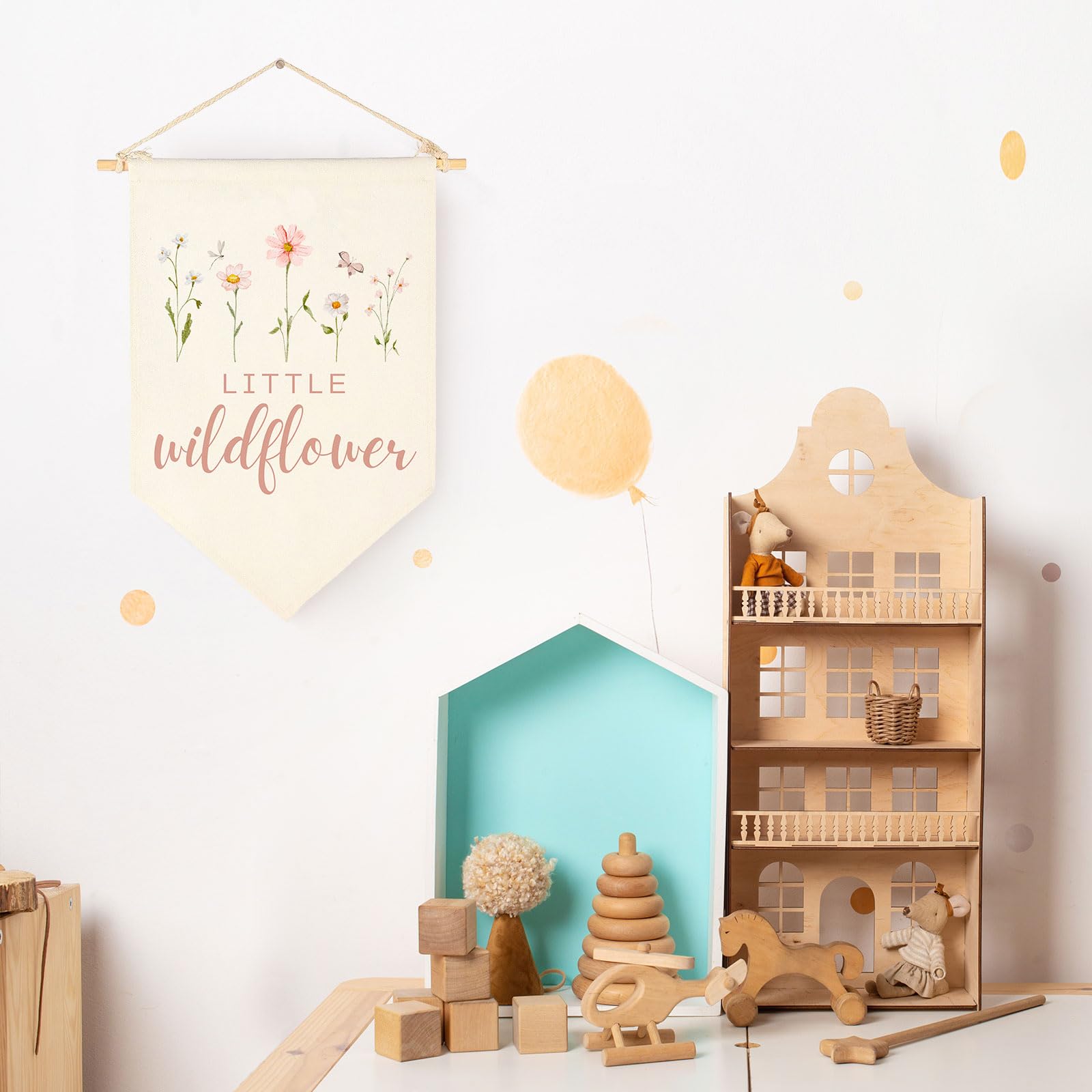 Sweety Baby Little Wildflower canvas showcases rustic charm for boho nurseries