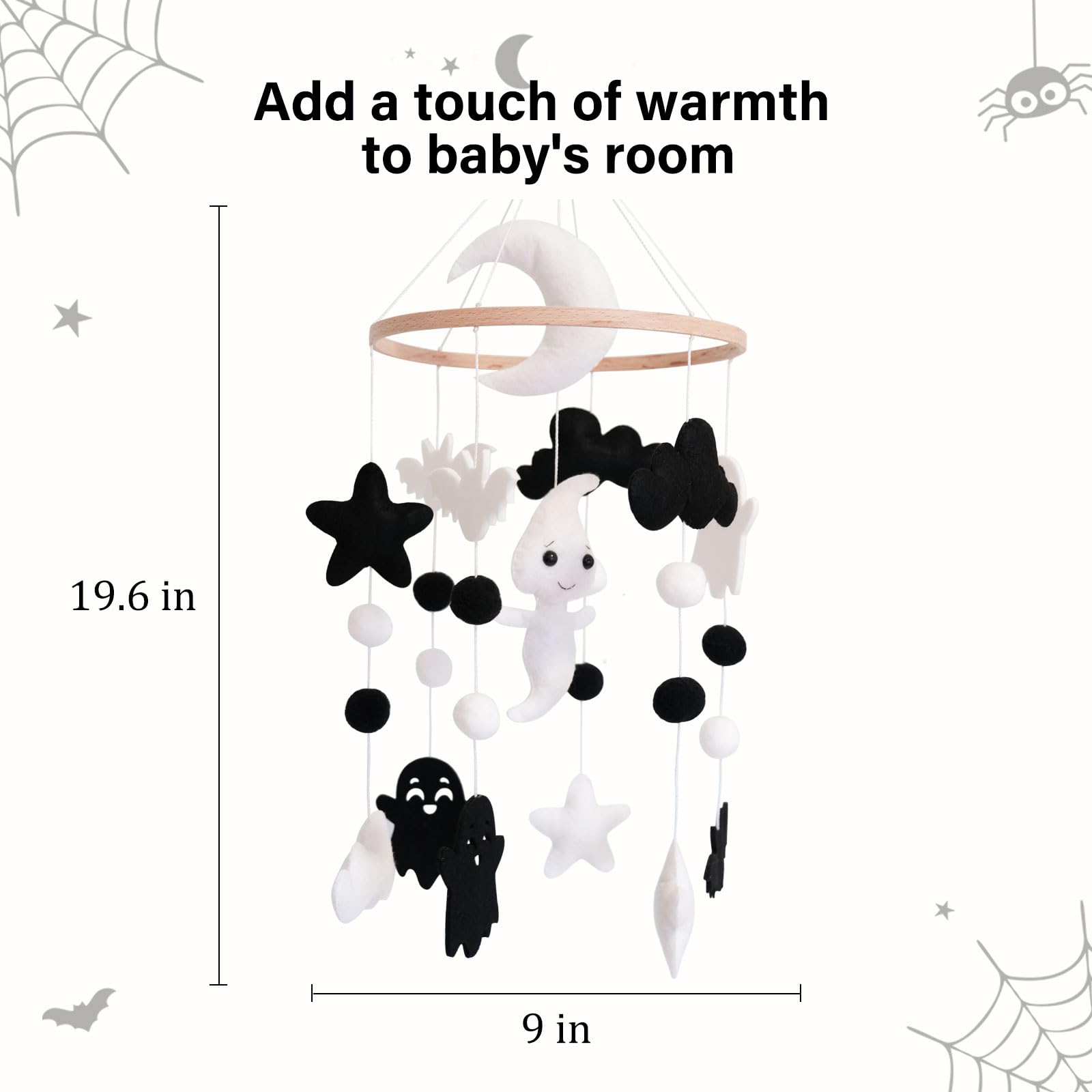 Sweety Baby mobile hanging setup demonstrating simple adjustable placement