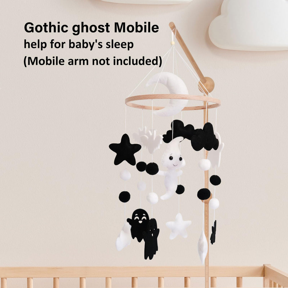 Sweety Baby moon silhouette mobile creating calming nighttime scenery