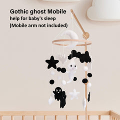 Sweety Baby moon silhouette mobile creating calming nighttime scenery
