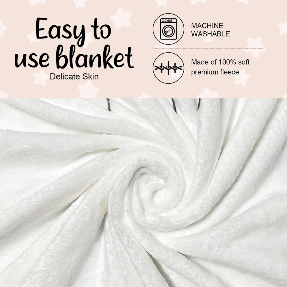 Sweety Baby soft-flannel fabric texture ideal for cozy newborn snuggles.