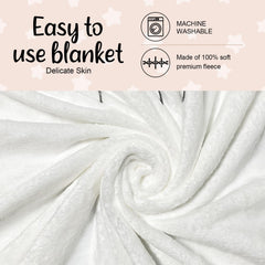 Sweety Baby soft-flannel fabric texture ideal for cozy newborn snuggles.