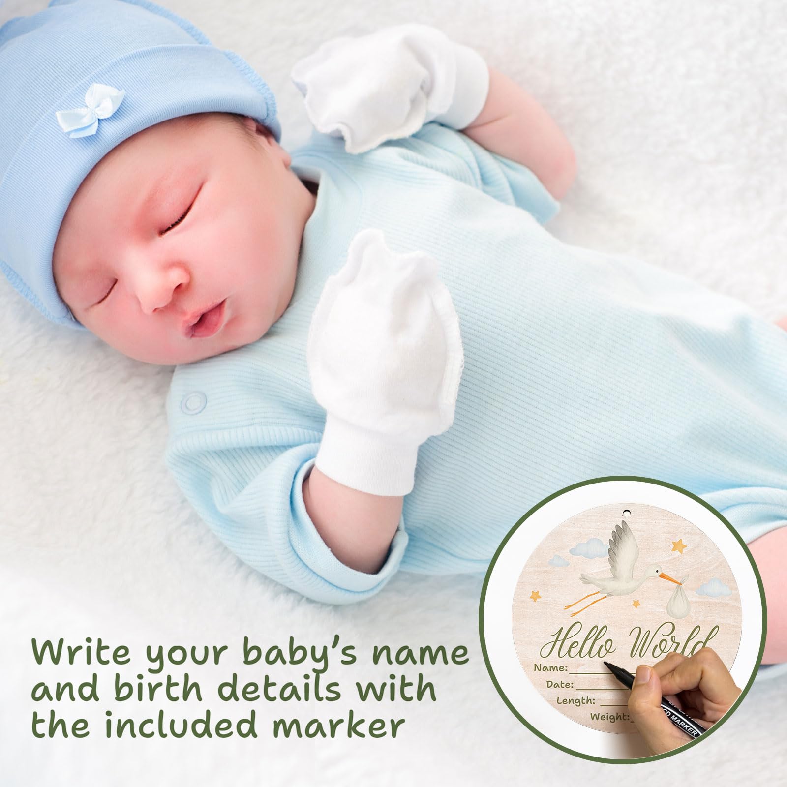 Sweety Baby stork-inspired nursery decor adds timeless charm.