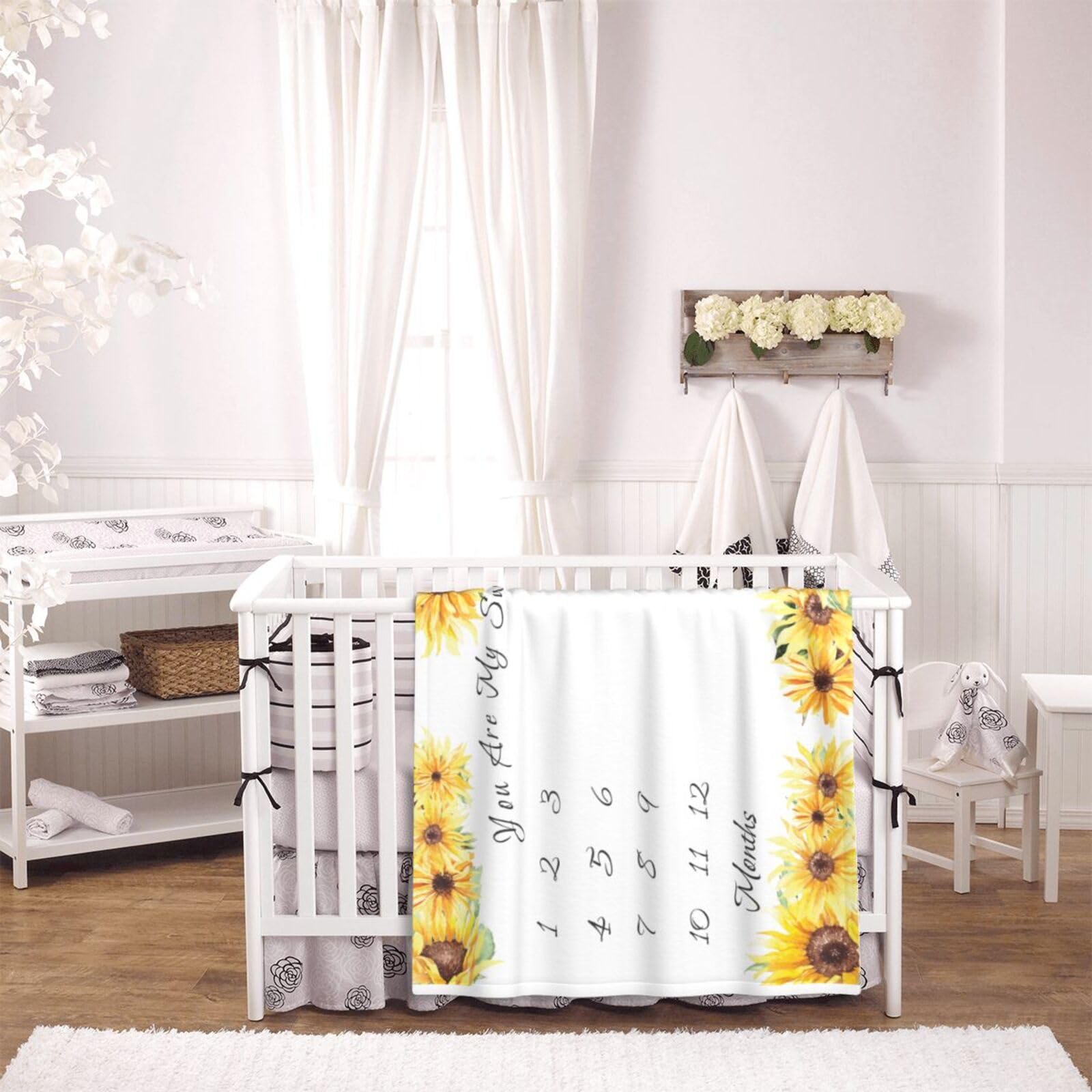 Sweety Baby versatile blanket doubles as swaddle, stroller cover, or decor accent.