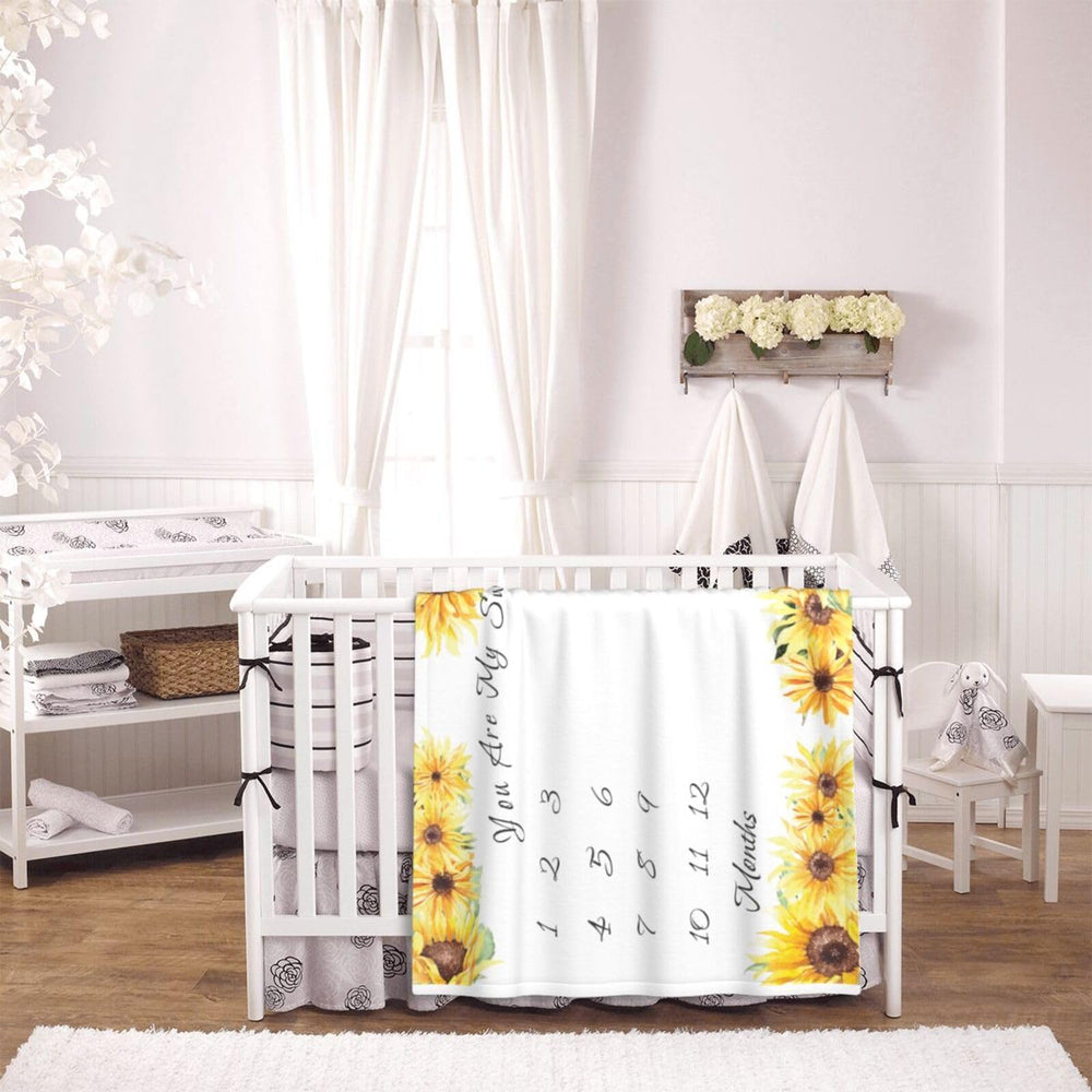 Sweety Baby versatile blanket doubles as swaddle, stroller cover, or decor accent.