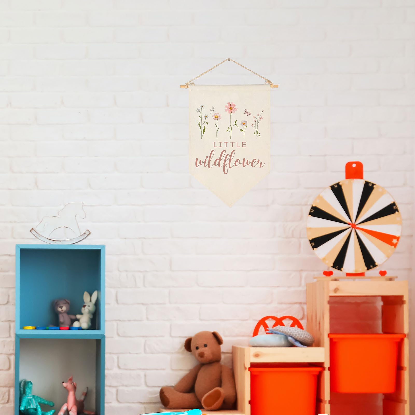 Sweety Baby Wildflower sign on wall brings nature-inspired whimsy to decor