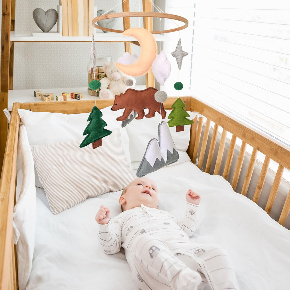 Sweety Baby woodland mobile versatile for cribs, bassinets, and playards